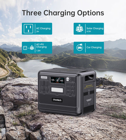 2400W Power Station – 2048Wh UPS with Bidirectional Charging