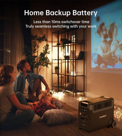 3600W Portable Power Station – UPS & Bidirectional Charging