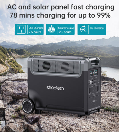 3600W Portable Power Station – UPS & Bidirectional Charging