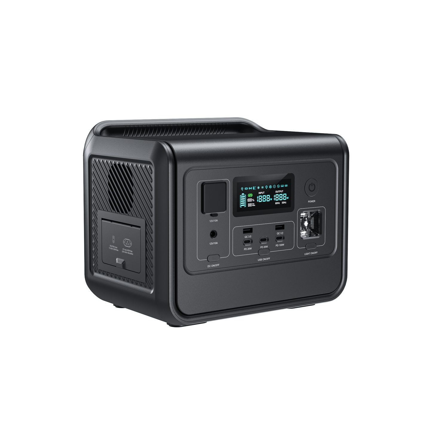 800W Portable Power Station – 512Wh LiFePO4, for Backup