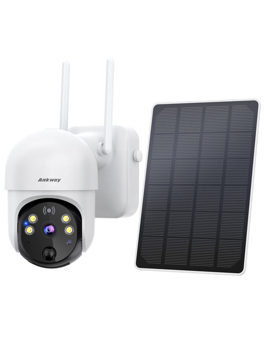 4G Solar PTZ Camera – 3MP/4MP, Motion Alert, Outdoor Use
