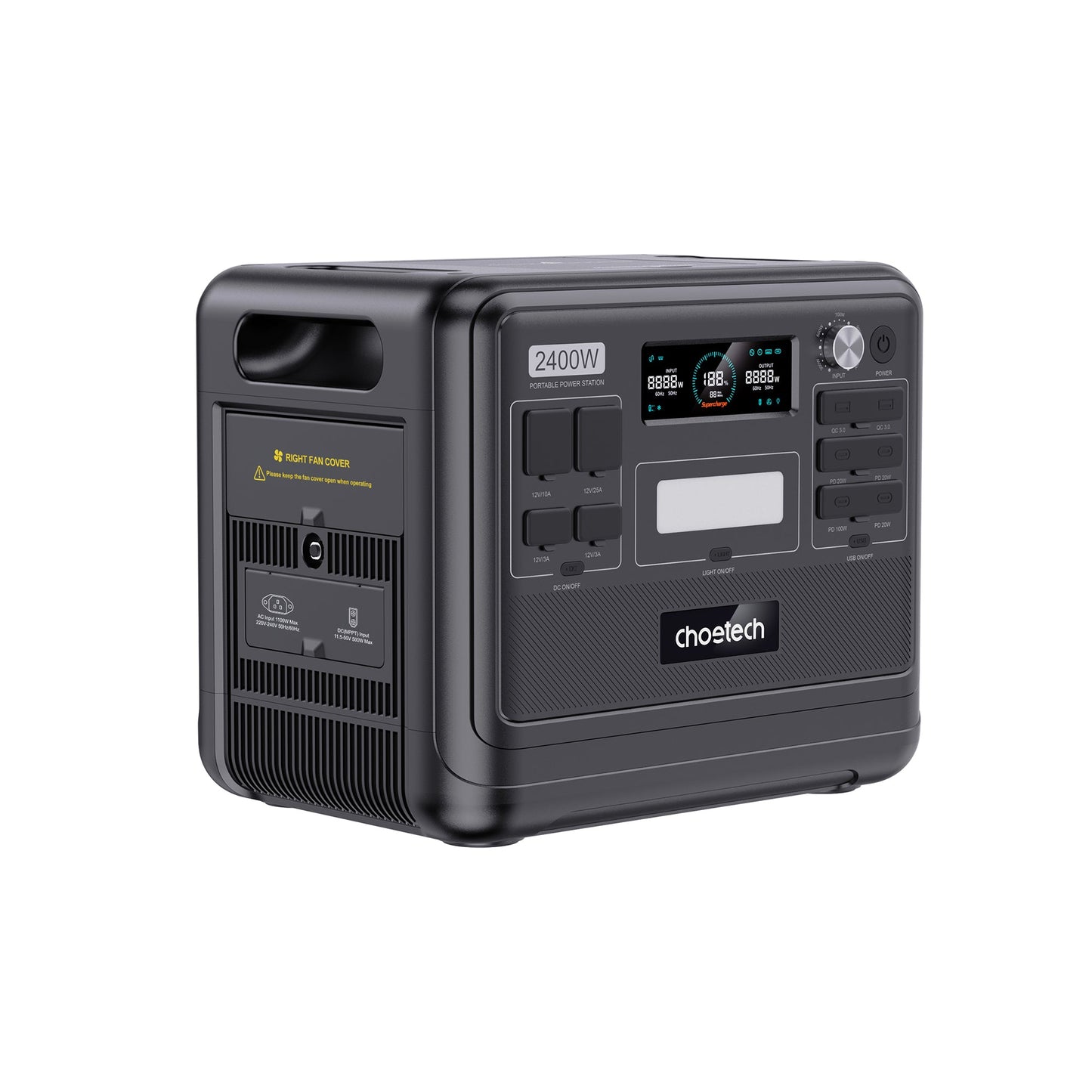 2400W Portable Power Station – 2048Wh LiFePO4, UPS