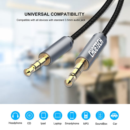 3.5mm Male to Male Aux Audio Cable – Stereo Sound Cord