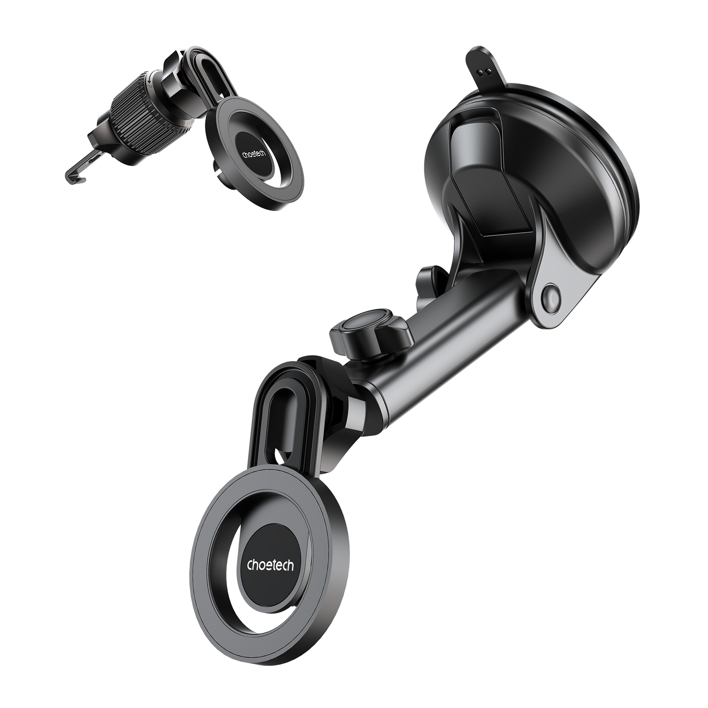 Magnetic Car Mount – 360° Rotation, Telescopic Arm, for SUVs