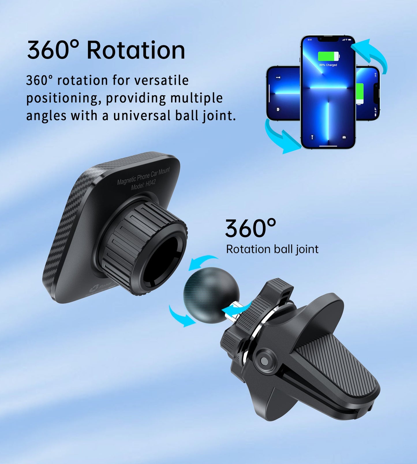 Magnetic Car Mount – Stand Holder for iPhone 12‑15 Series