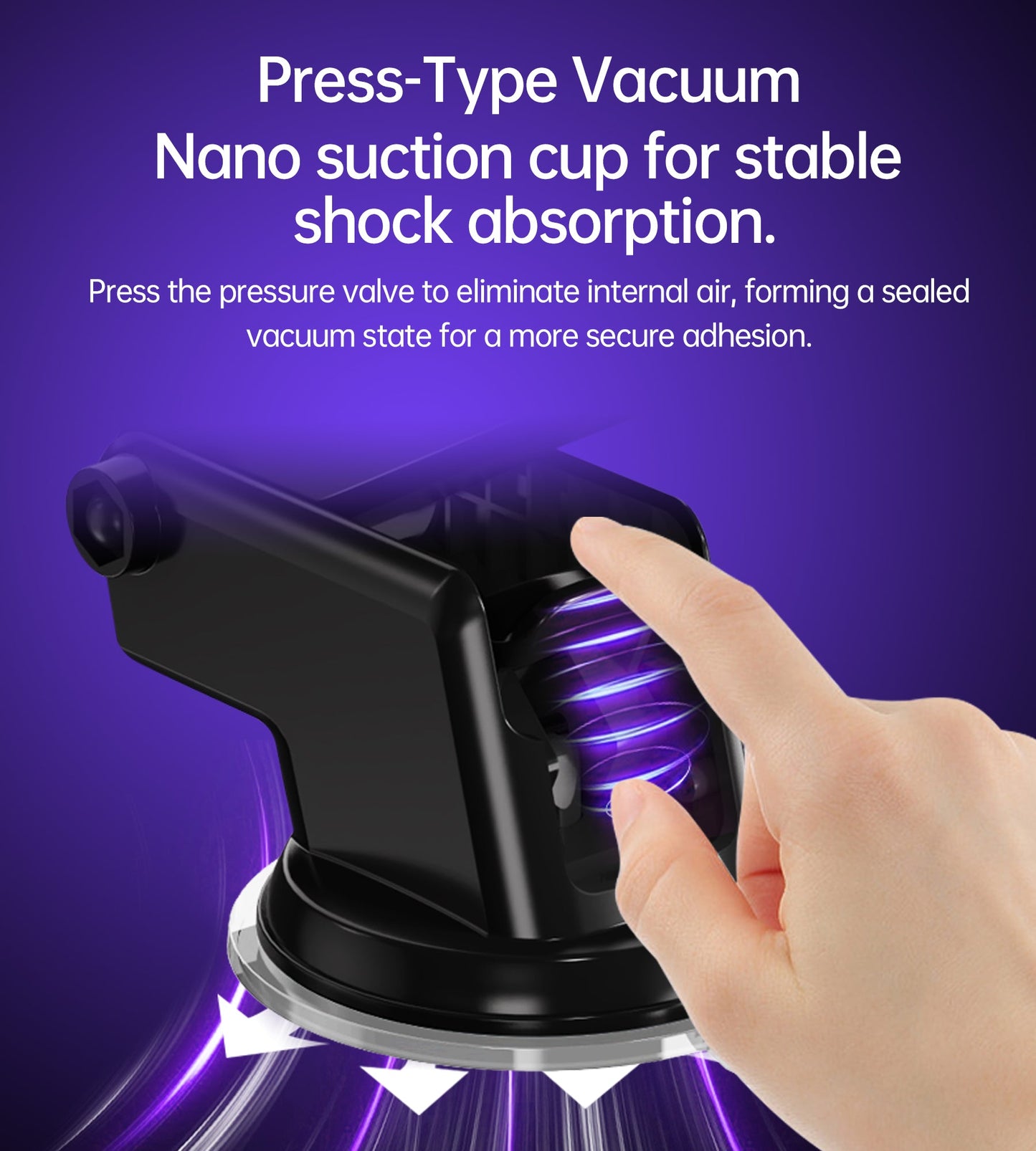 Universal Car Mount Stand – Adjustable Holder, Black