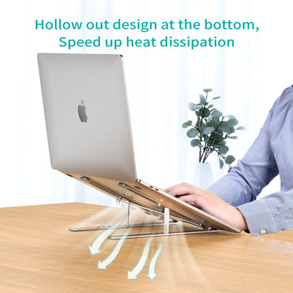 Foldable Laptop Stand – 6-Angle Aluminum Holder for MacBook