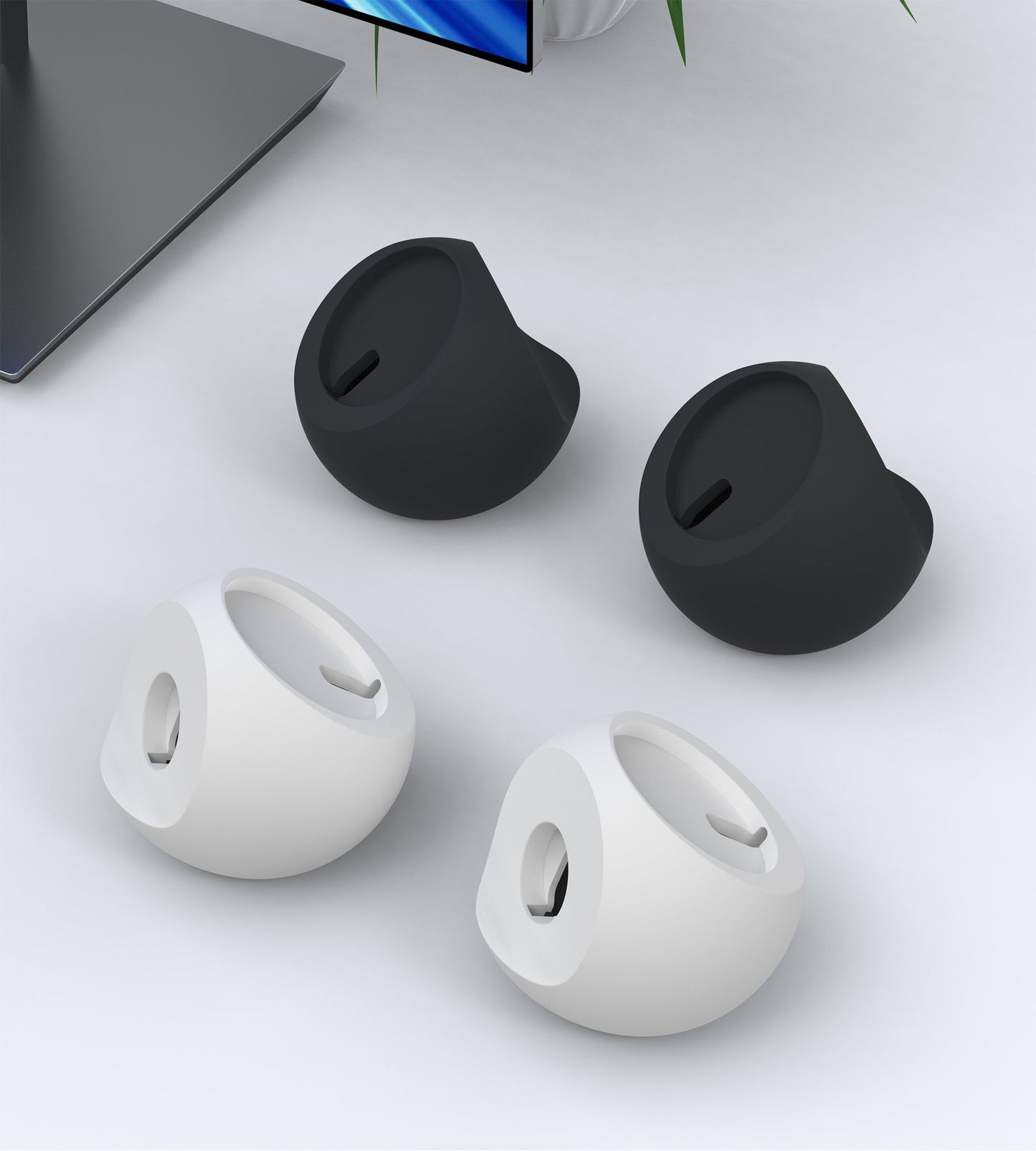 Magnetic Holder for iPhone 12–15 Series & Watch – White