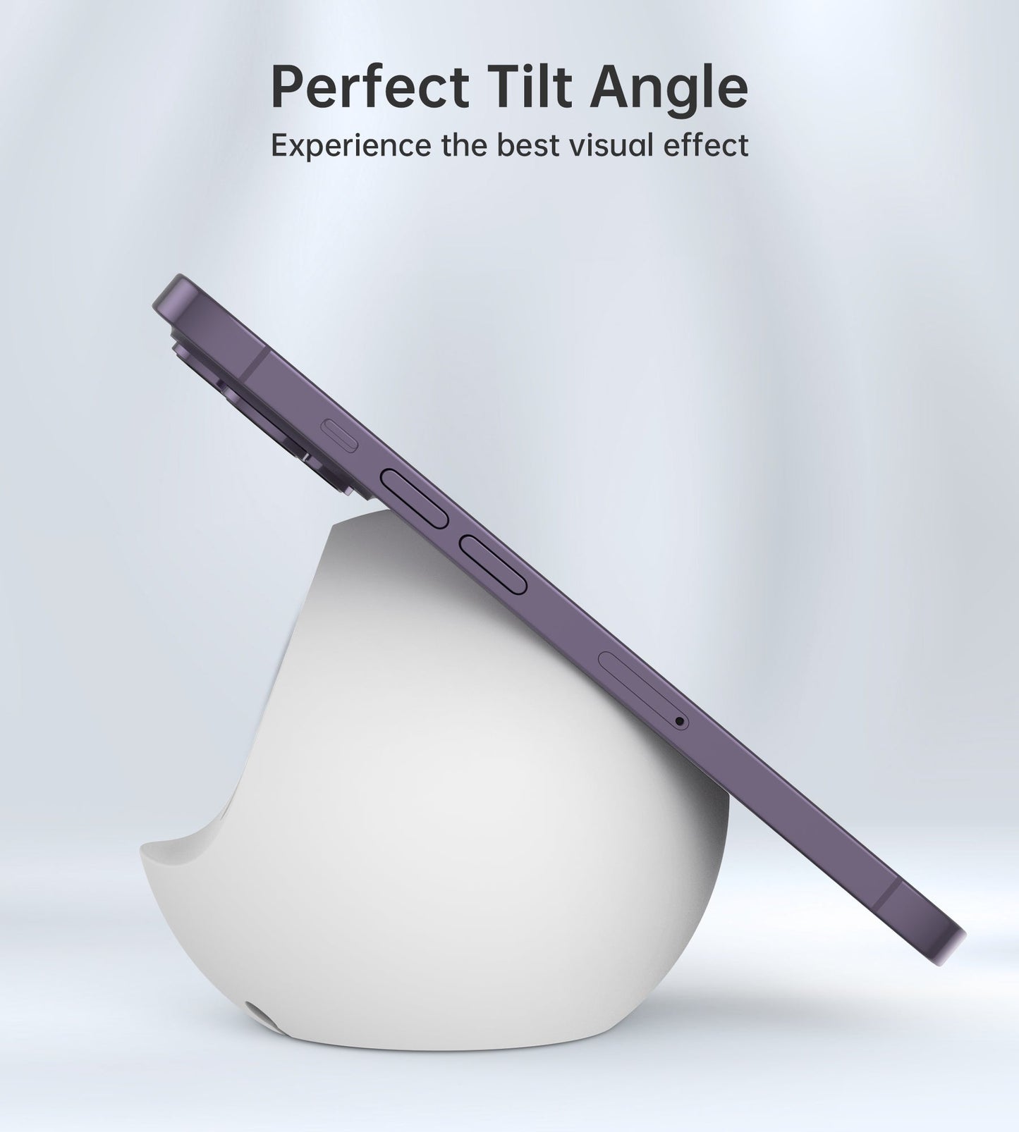 Magnetic Holder for iPhone 12–15 Series & Watch – White