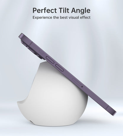 Magnetic Holder for iPhone 12–15 Series & Watch – White