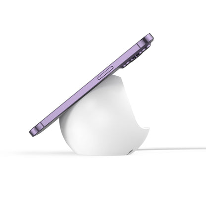 Magnetic Holder for iPhone 12–15 Series & Watch – White