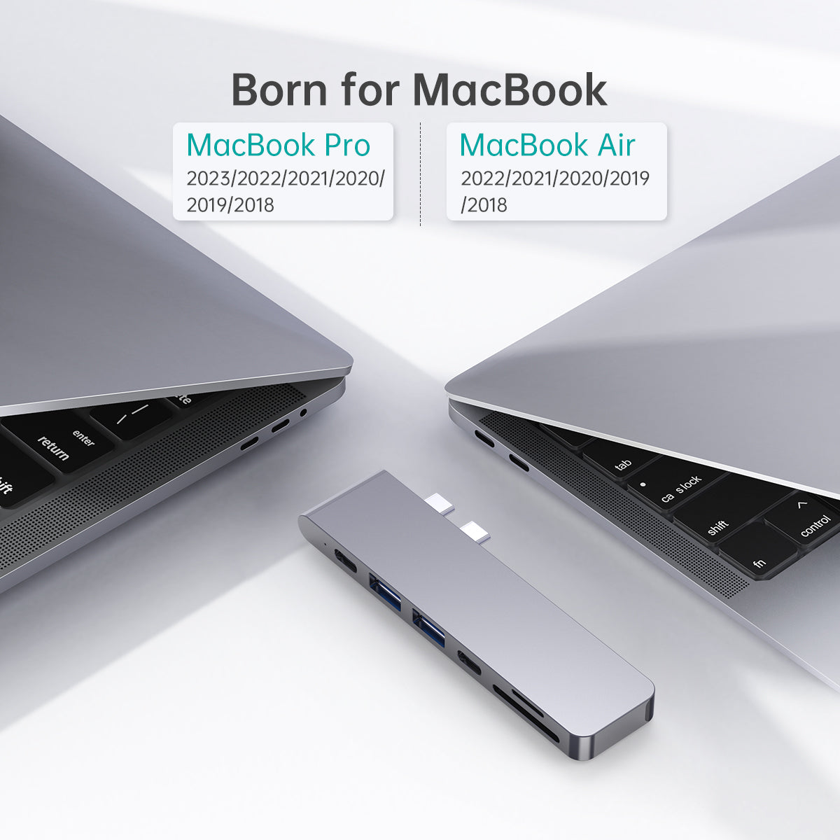 7-in-2 USB-C Hub – 4K HDMI, 100W PD, SD Card Reader