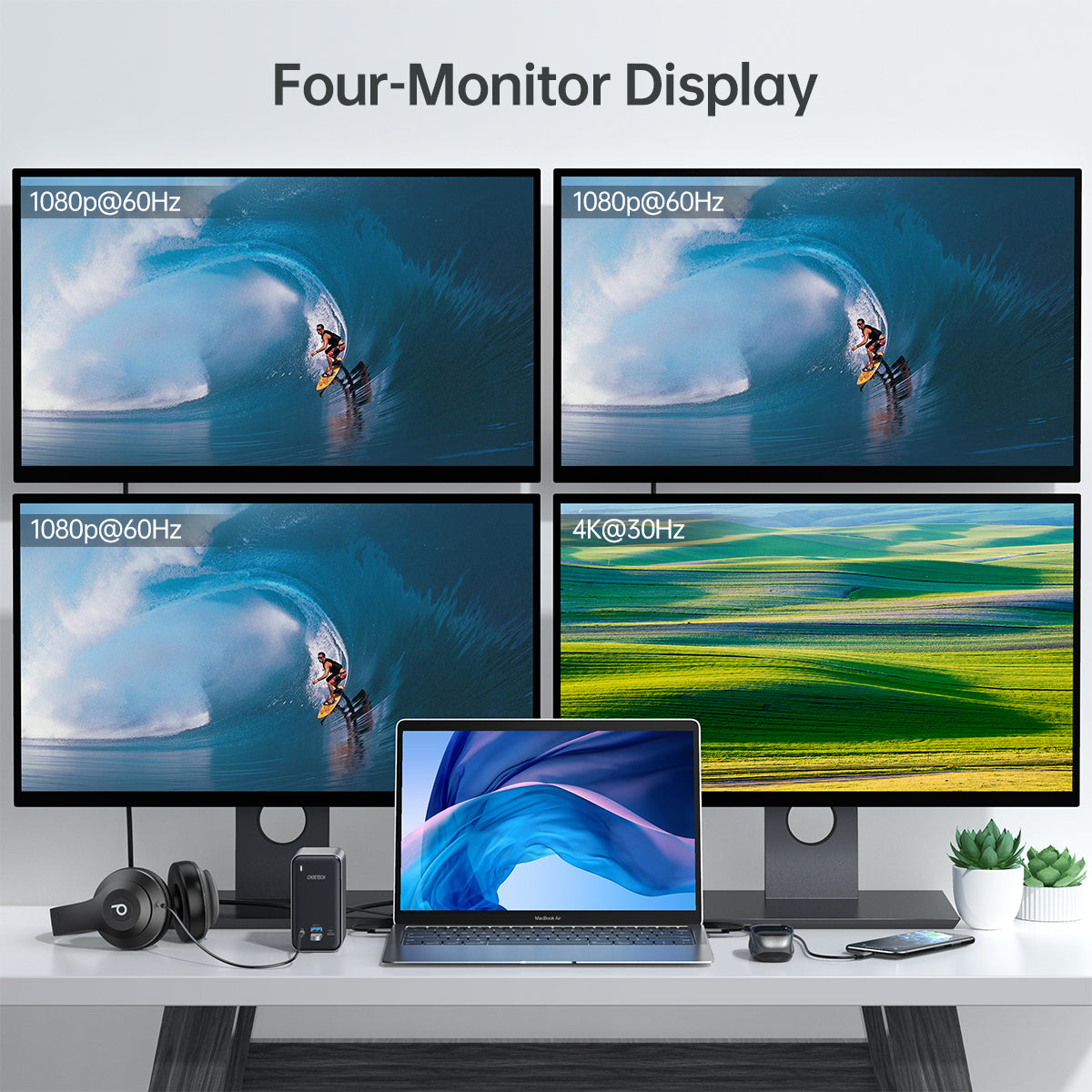 Multifunction USB Docking Station – Laptop Hub Adapter