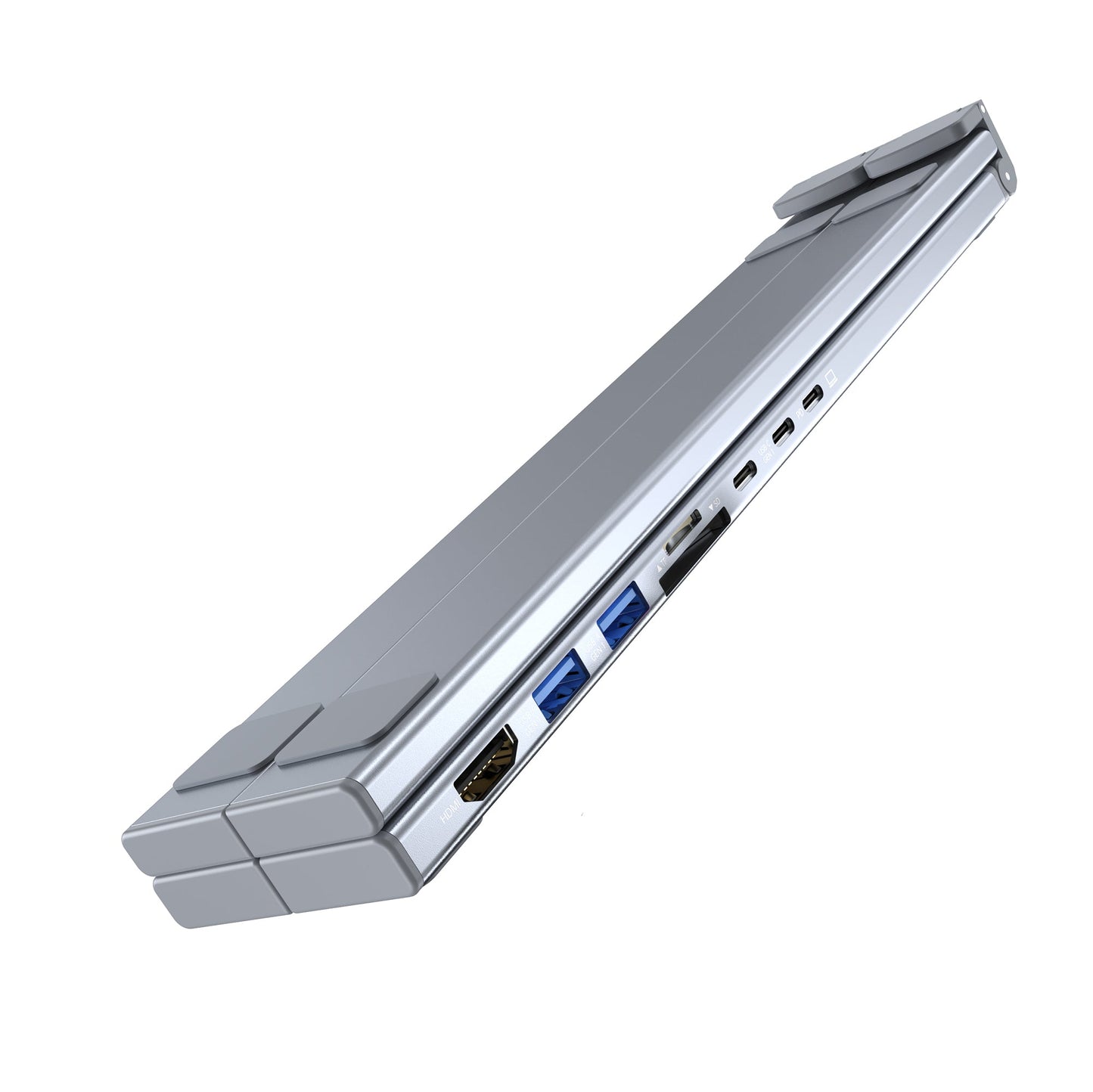 8-in-1 Laptop Stand Hub – 4K HDMI, PD, SD/TF, for MacBook