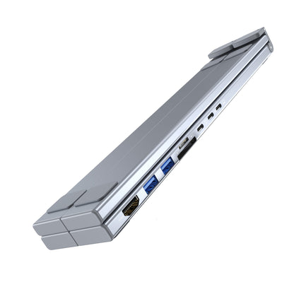8-in-1 Laptop Stand Hub – 4K HDMI, PD, SD/TF, for MacBook