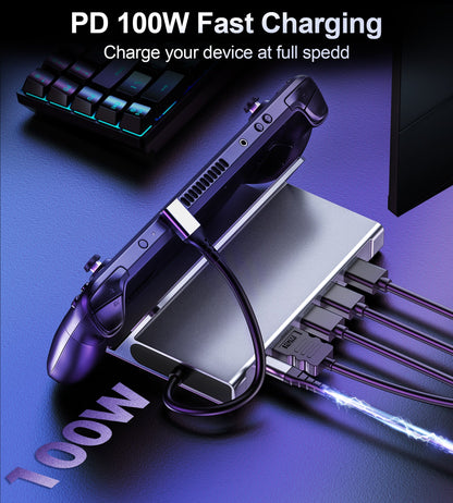 5-in-1 USB-C Hub – 4K HDMI, 100W PD, 3 USB Ports