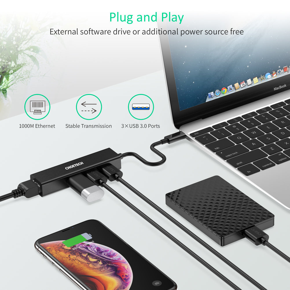 8-in-2 USB-C Hub – 4K HDMI, 100W PD, USB & Card Slots
