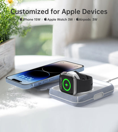 2-in-1 Magnetic Charger – MFi & MFM, 15W, for iPhone