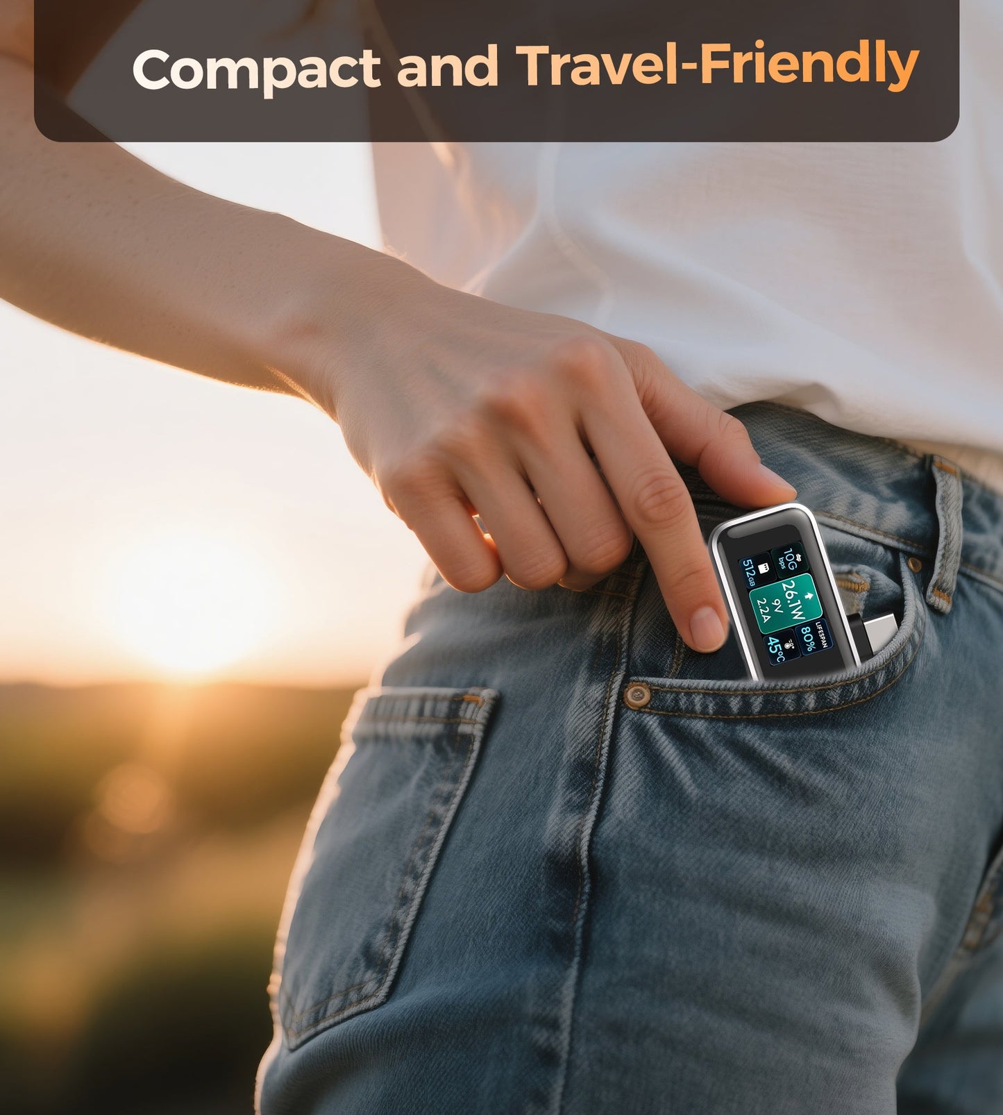 512GB Portable SSD – 10Gbps, Cooling Fan, for Phone Use