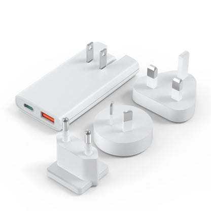 67W GaN Charger – Dual-Port USB-C Adapter for Travel Use