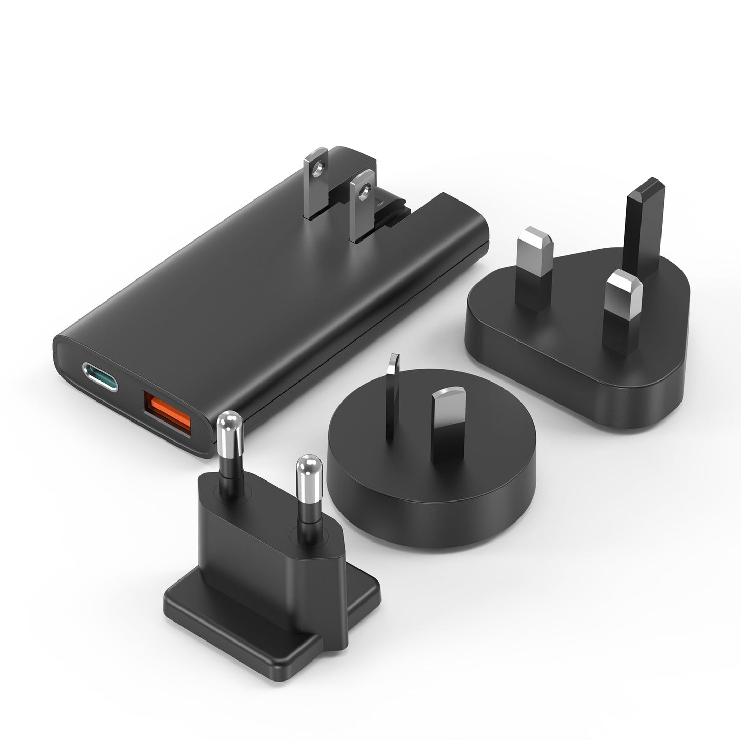 67W GaN Charger – Dual-Port USB-C Adapter for Travel Use
