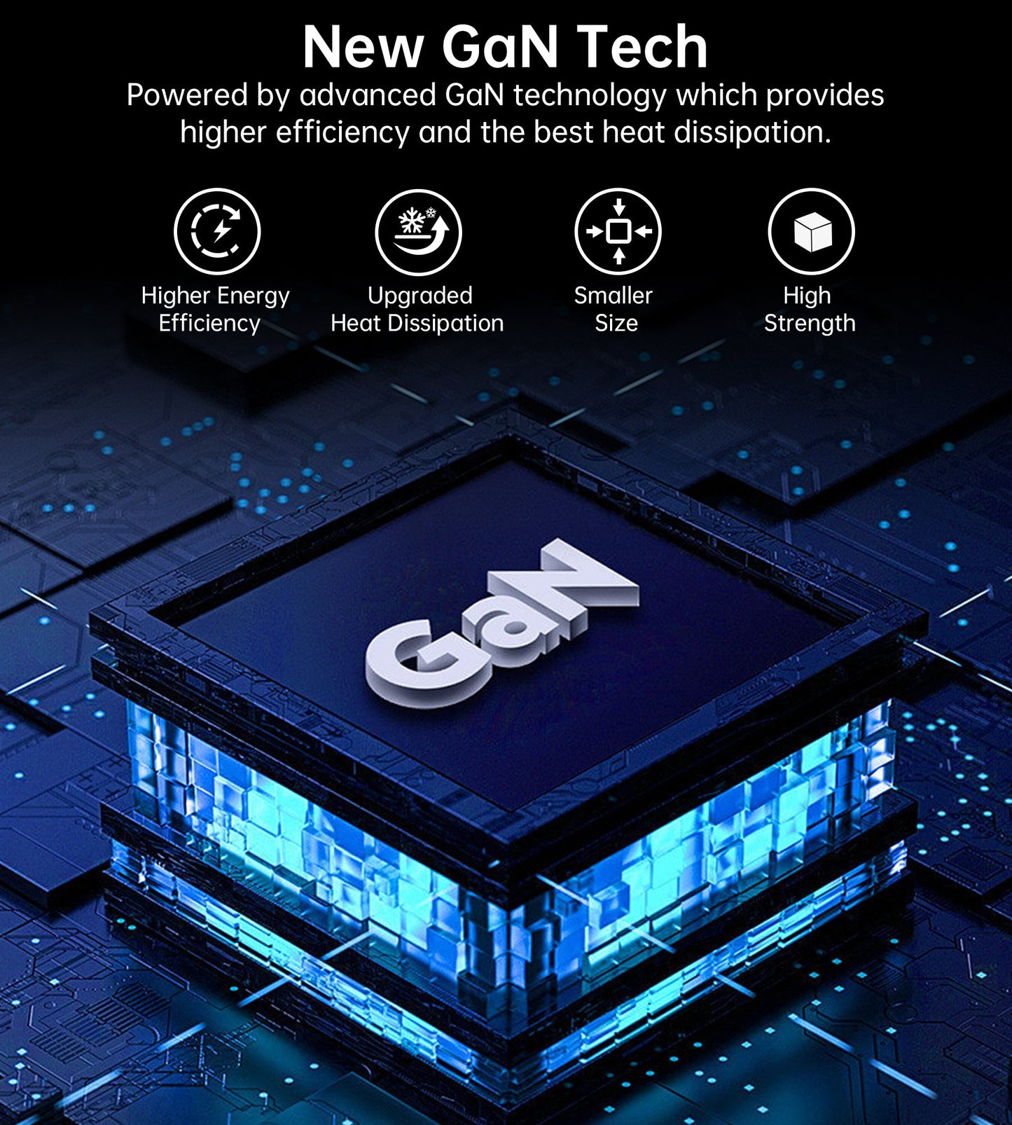 67W GaN Charger – Dual-Port USB-C Adapter for Travel Use