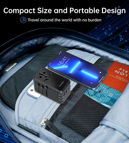 100W PD Wall Charger – Dual USB-C + Dual USB-A Ports