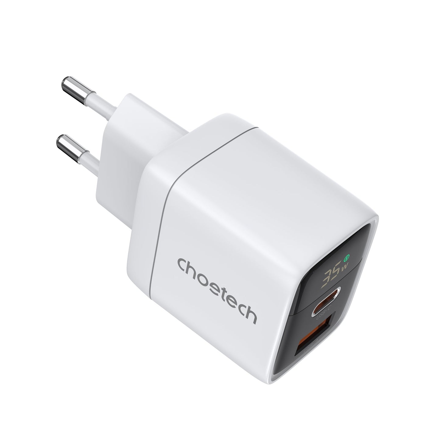 35W GaN Fast Charger – Dual USB-C Ports, Compact Design