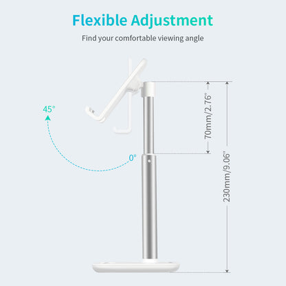 Adjustable Phone Stand – Height & Angle Desktop Holder