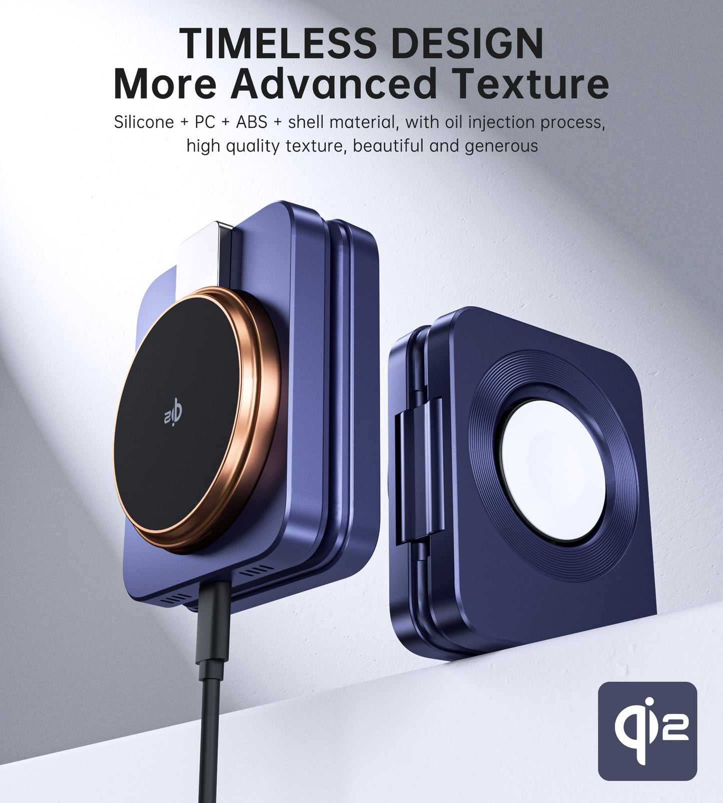 Qi2 3-in-1 Magnetic Charger – 15W, Foldable, for iPhone