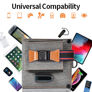 14W Foldable Solar Charger – USB Panel, 23.5% Efficient, Portable