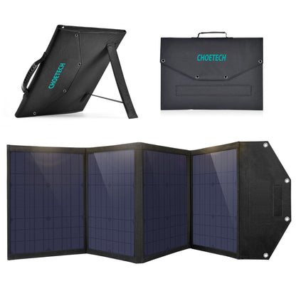 100W Foldable Solar Charger – USB Output for Outdoor Use