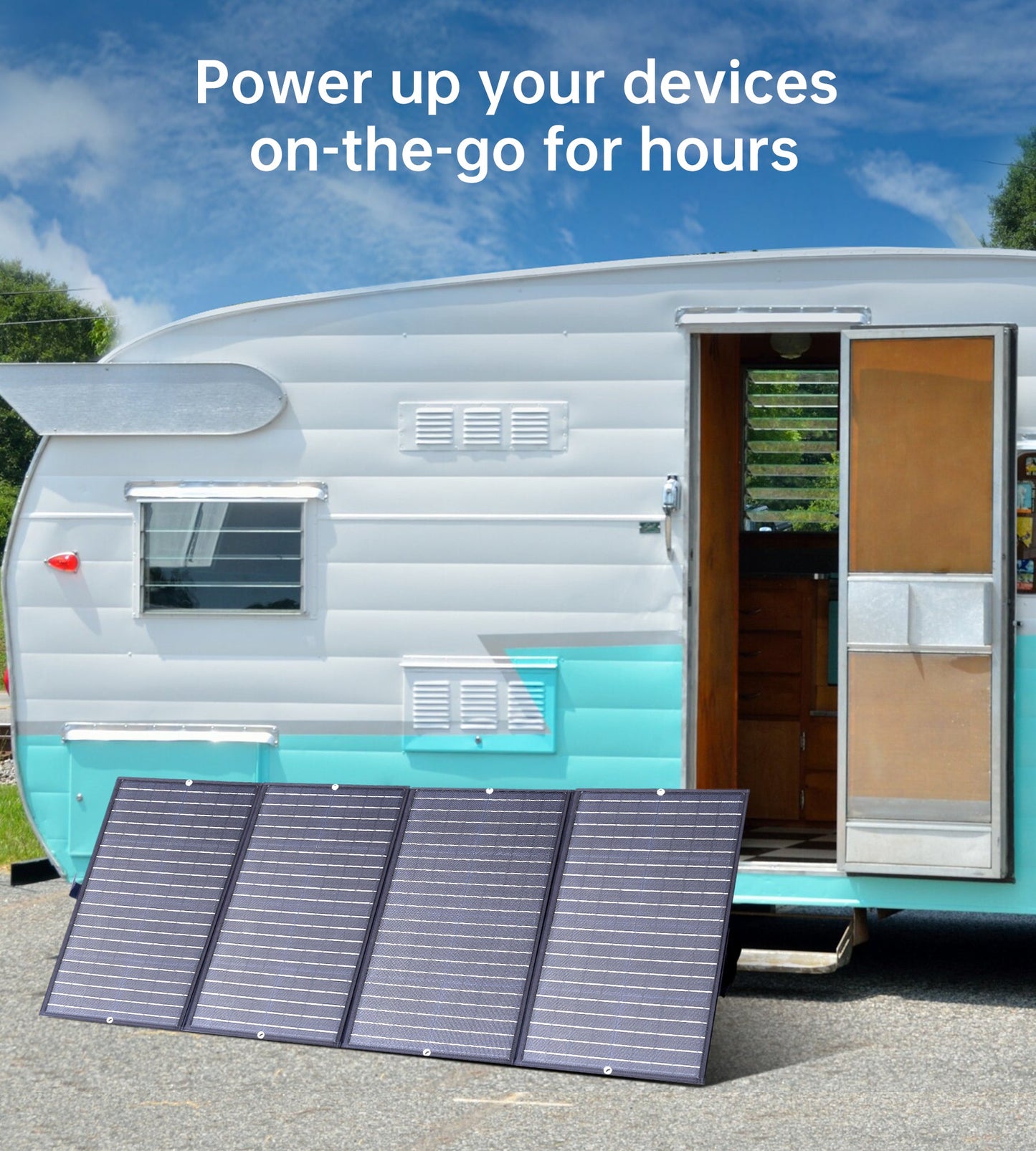 160W Foldable Solar Charger – Portable Panel for Outdoor Use