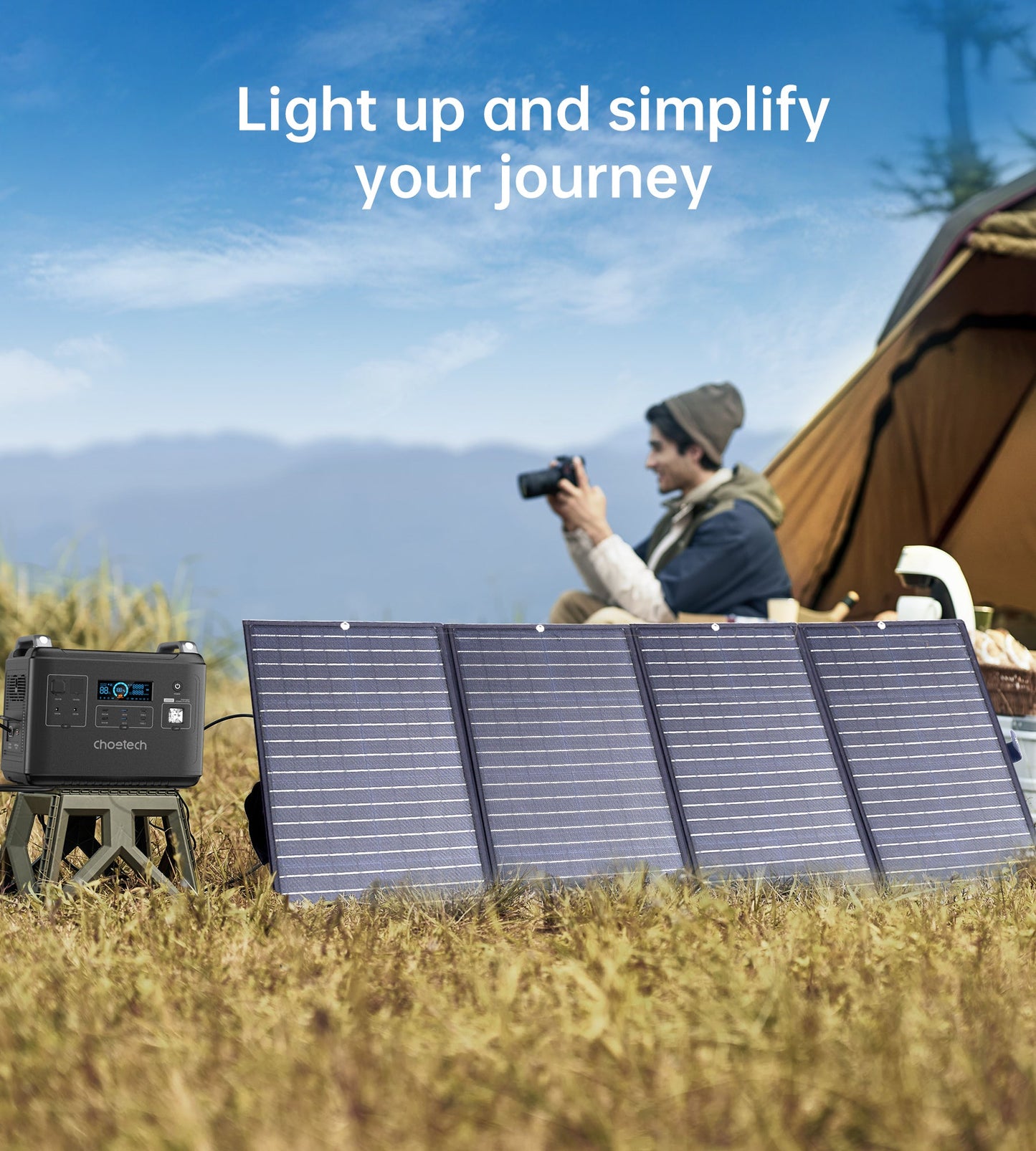 160W Foldable Solar Charger – Portable Panel for Outdoor Use