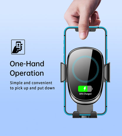 15W Gravity Car Charger Holder – Auto Clamp, Black