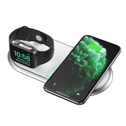 2-in-1 Wireless Charger – MFi, Watch Stand, for iPhone