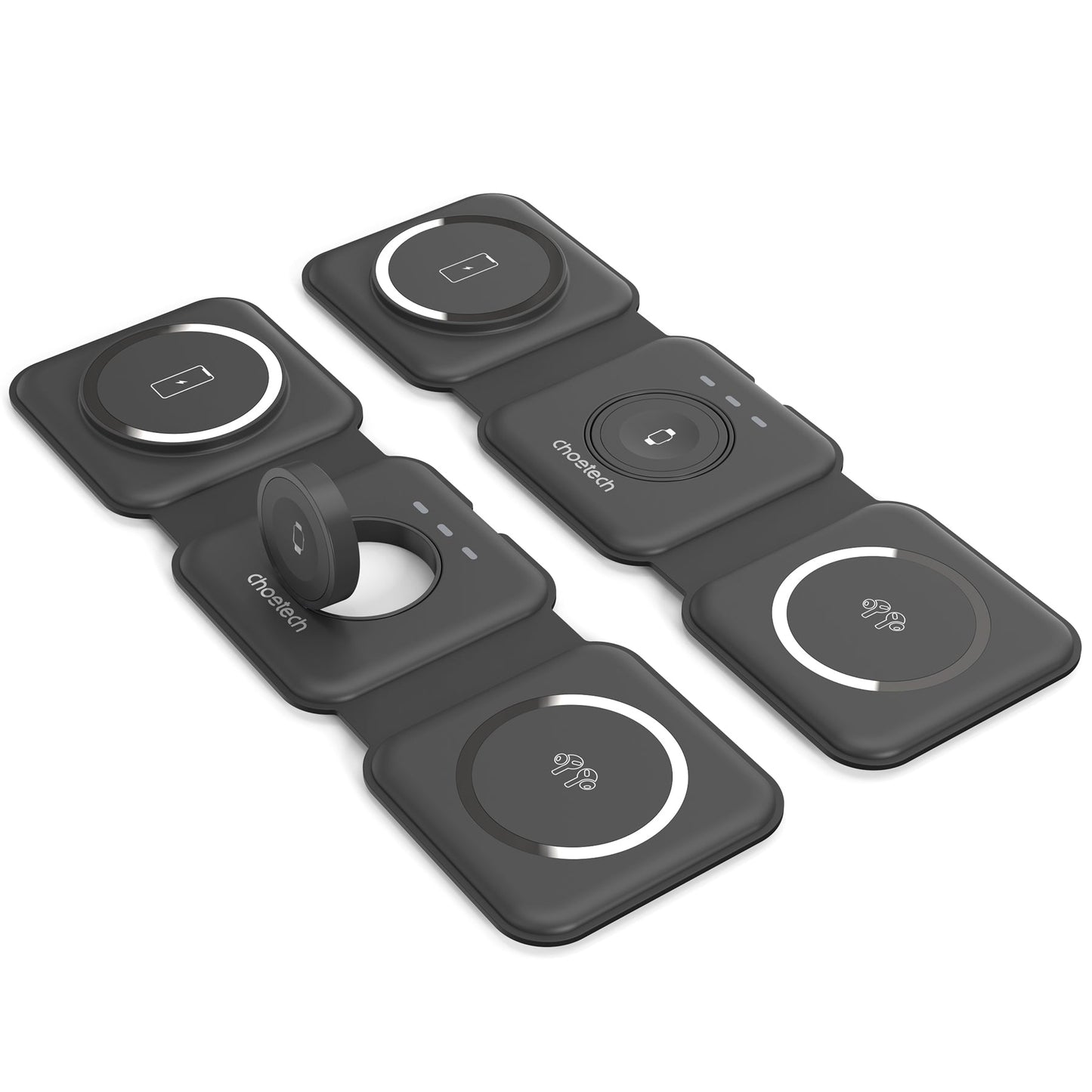 3-in-1 Foldable Magnetic Charger – for iPhone, Watch, Pods
