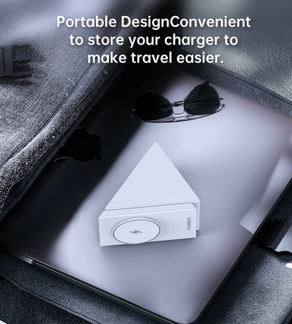 3-in-1 Magnetic Wireless Charger – Foldable Watch Holder