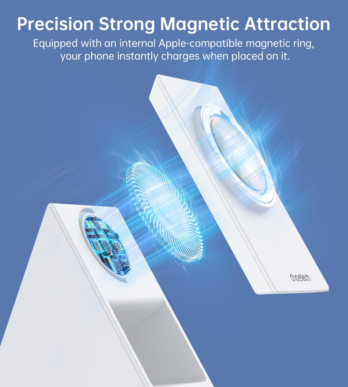 3-in-1 Magnetic Wireless Charger – Foldable Watch Holder