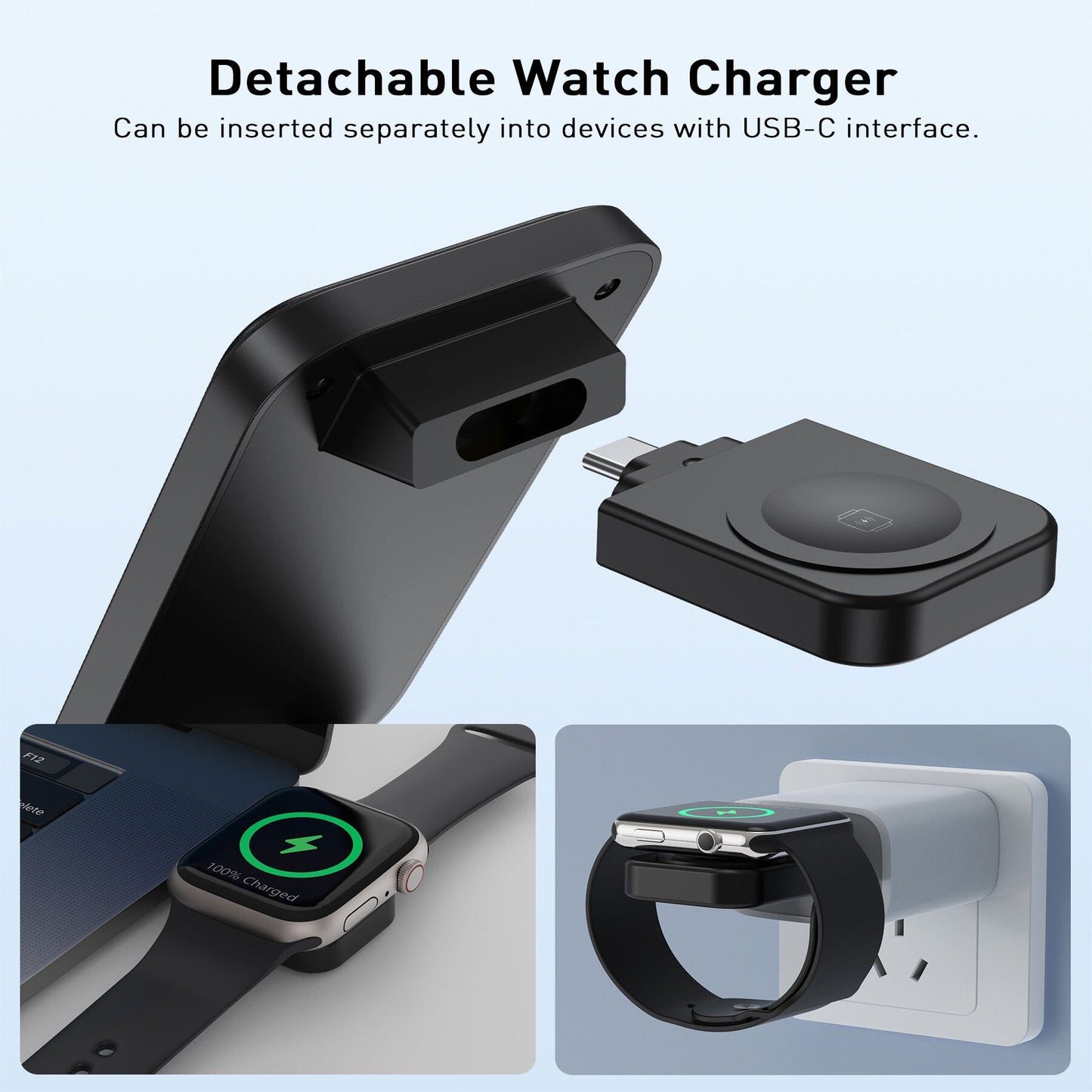 Qi2 Magnetic Wireless Charger – Tri-Fold, 15W Fast Charge