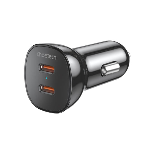 40W Car Charger – Dual USB-C PD3.0 Fast Charging