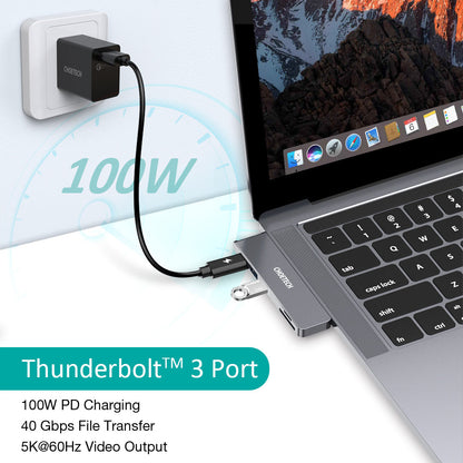 7-in-2 USB-C Hub – 4K HDMI, 100W PD, SD Card Reader