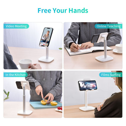 Adjustable Phone Stand – Height & Angle Desktop Holder