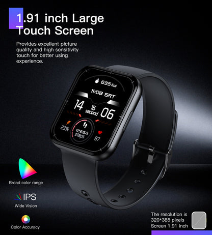 1.9" Smart Watch – HD Screen & Bluetooth Call Function