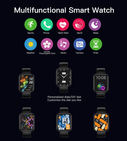 1.9" Smart Watch – HD Screen & Bluetooth Call Function