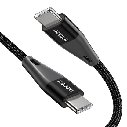 60W USB-C to USB-C Braided Fast Charging Cable – 4ft/6.6ft