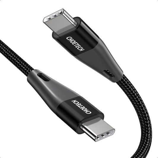 60W USB-C to USB-C Braided Fast Charging Cable – 4ft/6.6ft