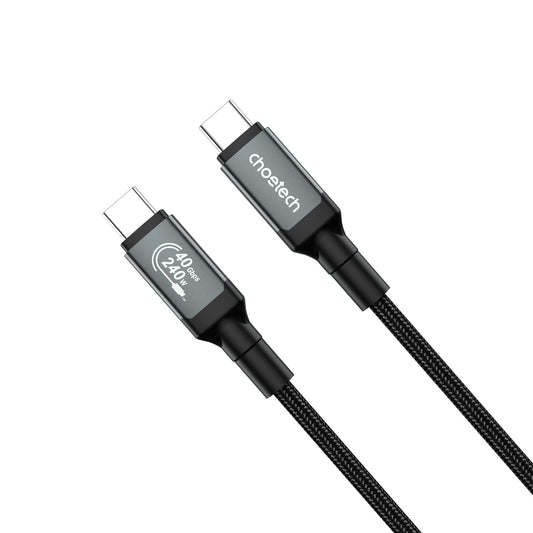 240W USB-C 4 Gen3 Cable – 8K Audio & Video, Grey