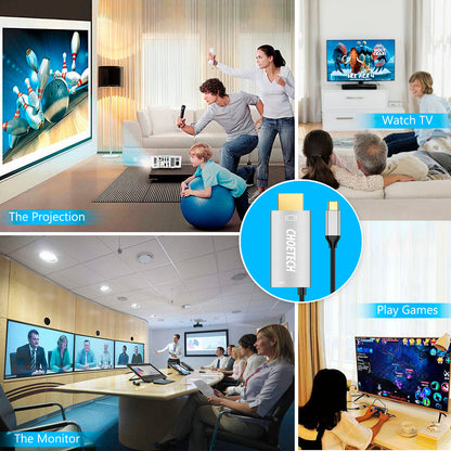 USB-C to HDMI Cable – 4K@60Hz, 100W PD, for MacBook