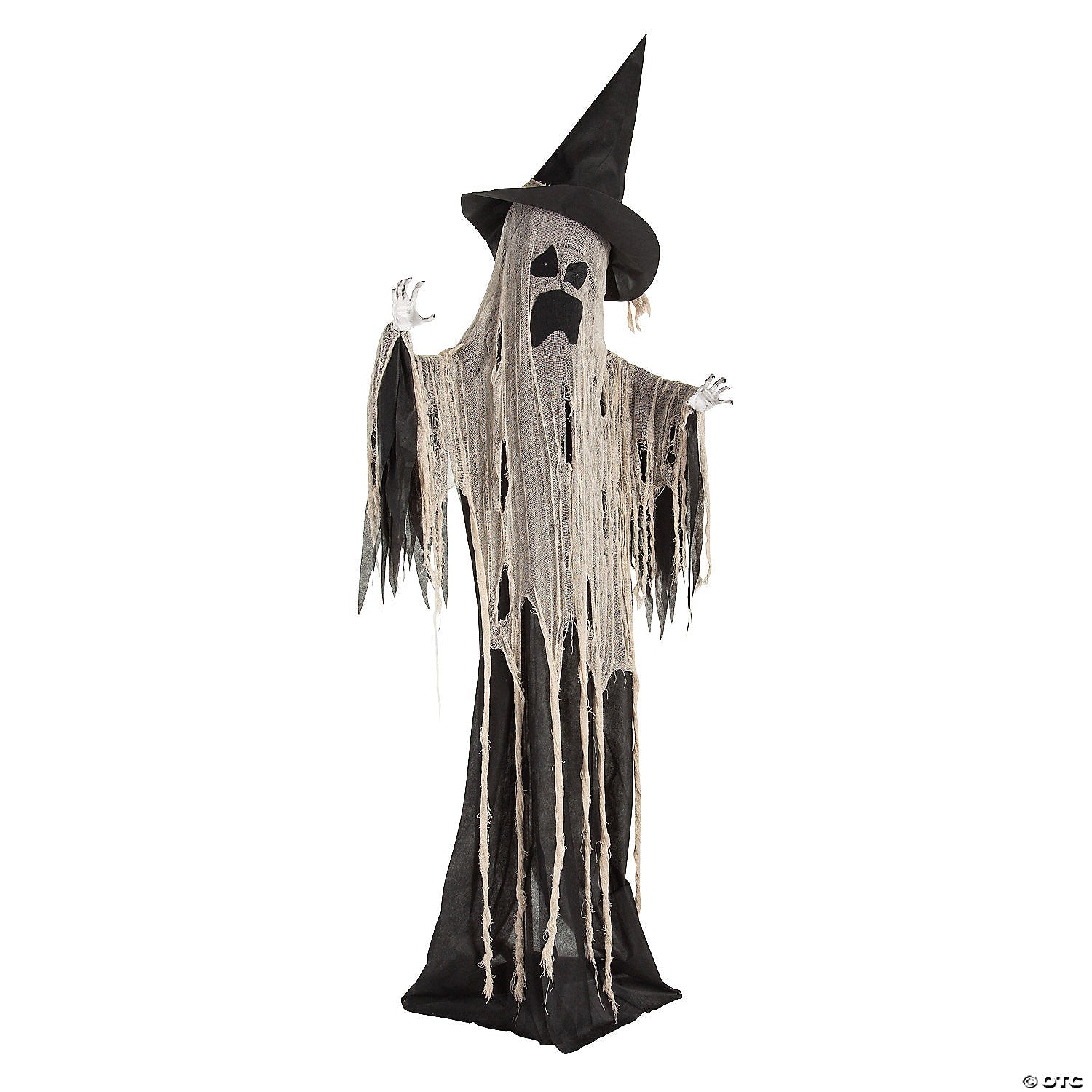 Animated Standing Witch Ghost Halloween Decoration